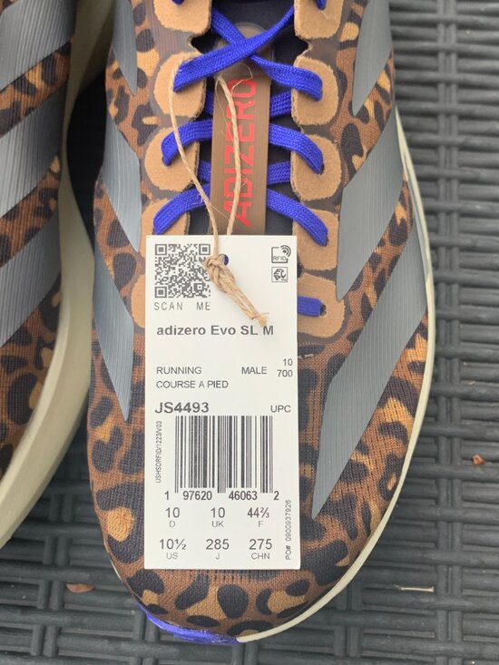 Adidas Adizero Evo SL Leopard Print Running Shoes Men 10.5 Women 11.5 JS4493 main image 13